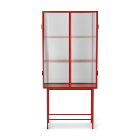 Haze Showcase Cabinet Reeded Glass